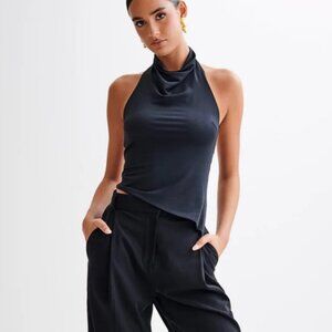 NWT Meshki Federica Slinky Halter Top